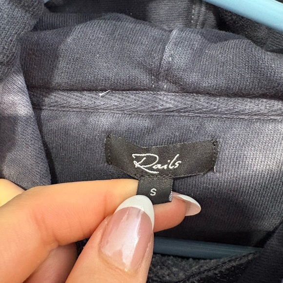 EUC-Rails Fulton Tie Dye Hoodie Sweatshirt Mens Blue Pullover - Picture 4 of 9